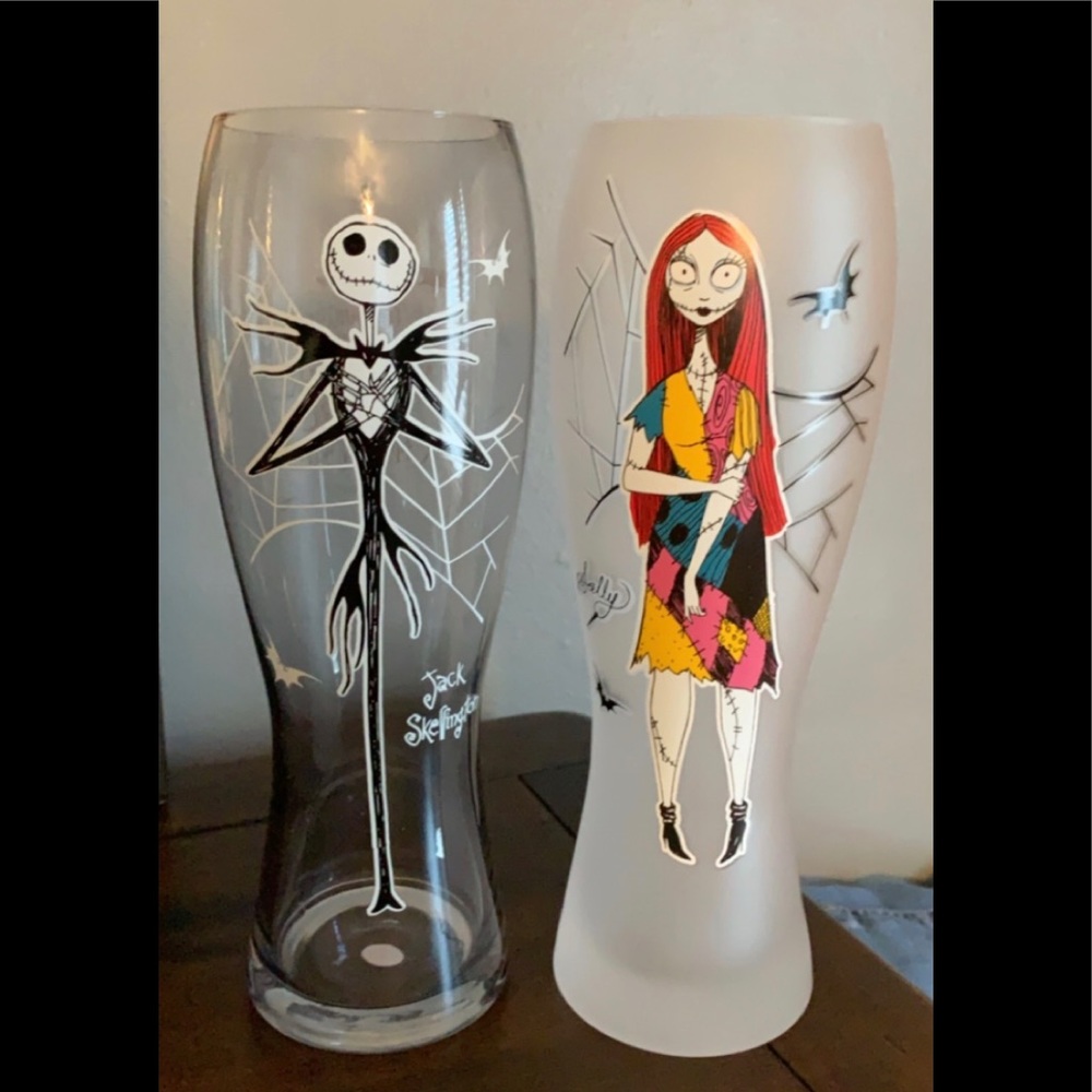The nightmare before Christmas glass cups